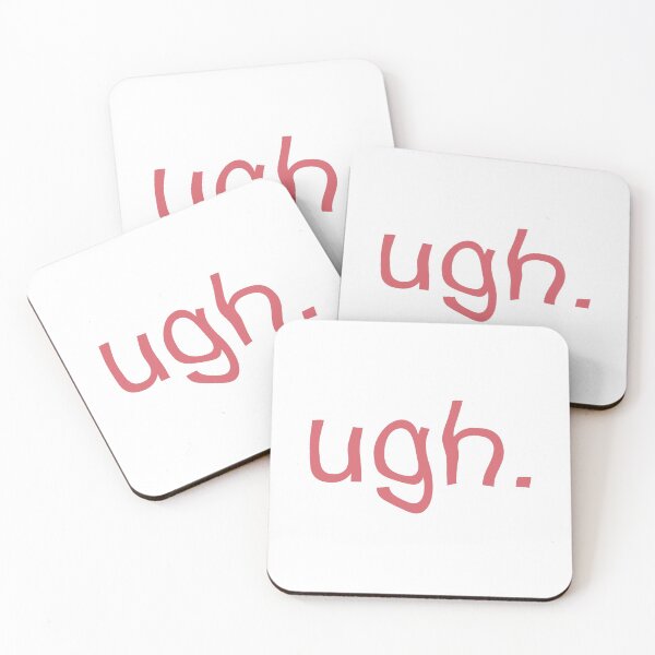 Item preview, Cita de Pinterest rosa de moda estética 'UGH' designed and sold by DesignsByAz.