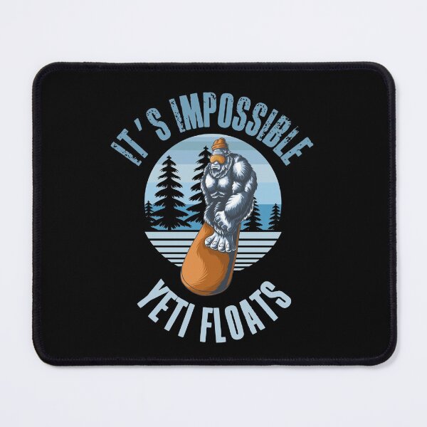 Item preview,  It’s impossible - Yeti Floats! Funny yeti snowboarding design designed and sold by HROC.