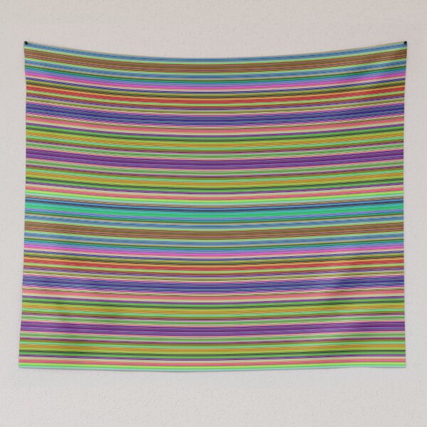 Item preview, Summer Stripes – Clock 2 - Living Hell designed and sold by Hell-Prints.