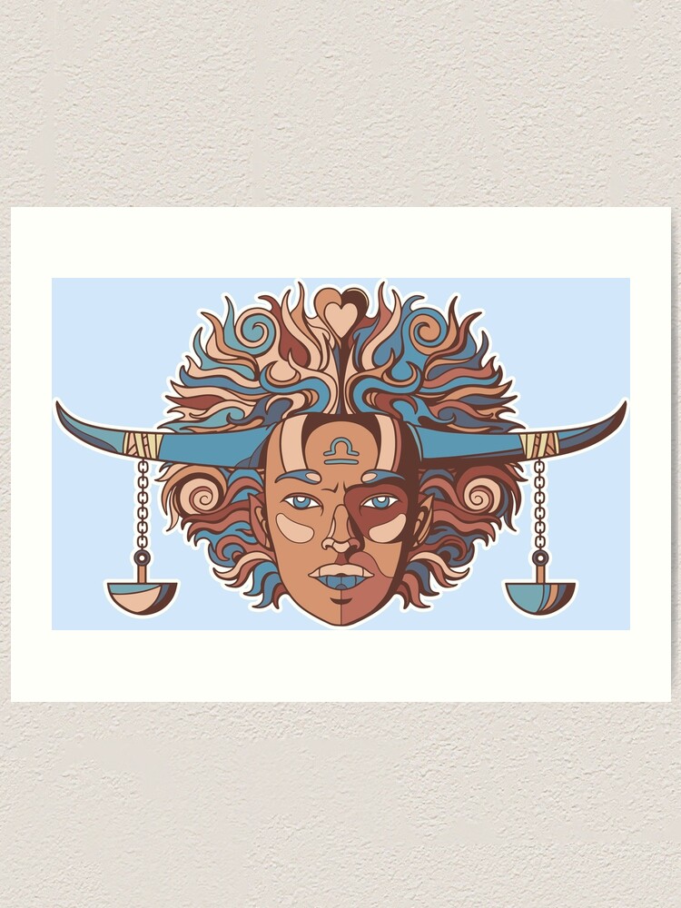 Libra Mother Earth Zodiac Collection Art Print