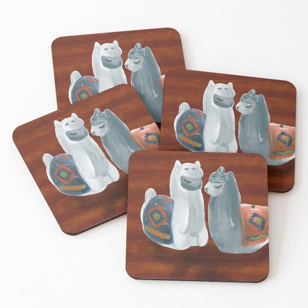 Item preview, salt and pepper llamas designed and sold by Ashlee Swallow.