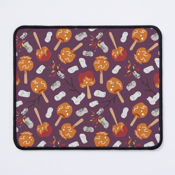 Item preview, Candy Apples and Marshmallows [ON DUSK PURPLE] Pattern designed and sold by Daniel Bevis Design.