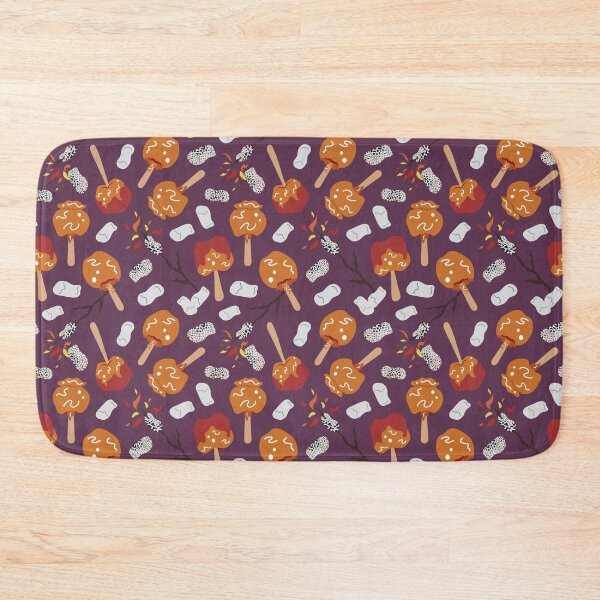 Item preview, Candy Apples and Marshmallows [ON DUSK PURPLE] Pattern designed and sold by Daniel Bevis Design.