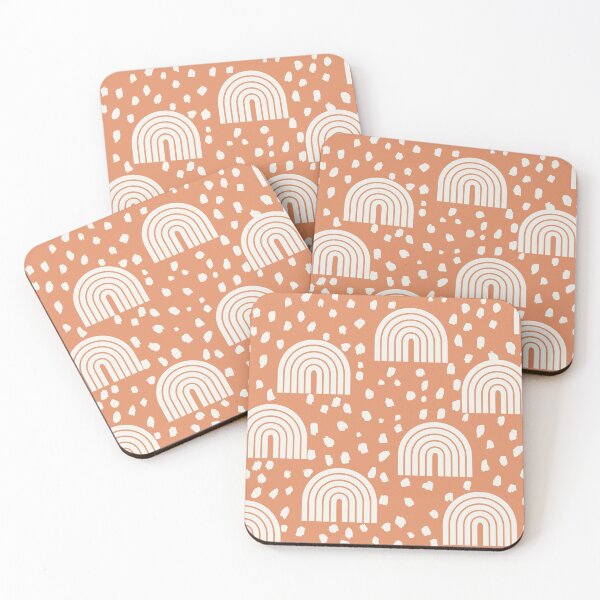 Item preview, Fun Speckled Rainbows in Papaya Party designed and sold by Erin Kendal.