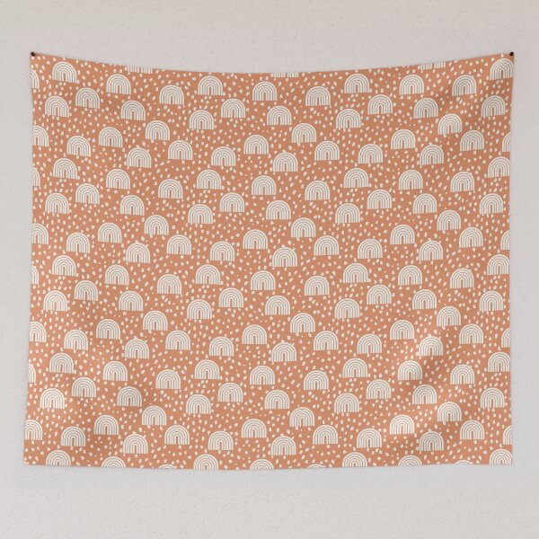 Item preview, Fun Speckled Rainbows in Papaya Party designed and sold by Erin Kendal.