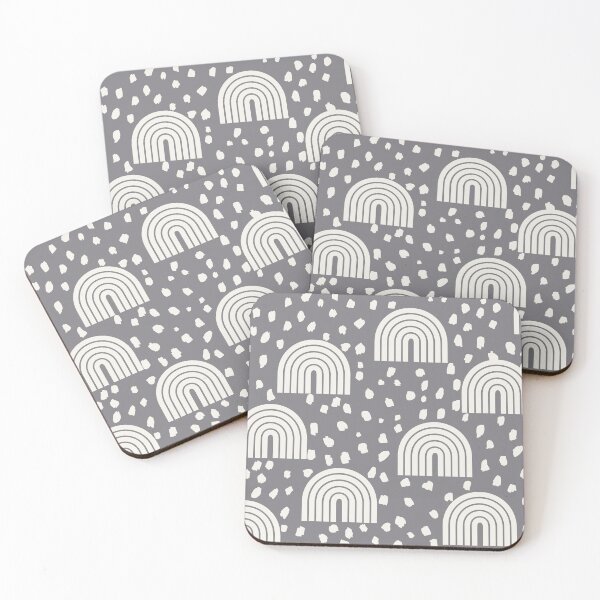 Item preview, Fun Speckled Rainbows in Gunmetal Gray designed and sold by Erin Kendal.