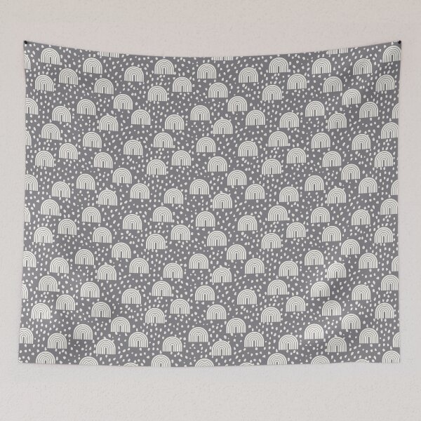Item preview, Fun Speckled Rainbows in Gunmetal Gray designed and sold by Erin Kendal.