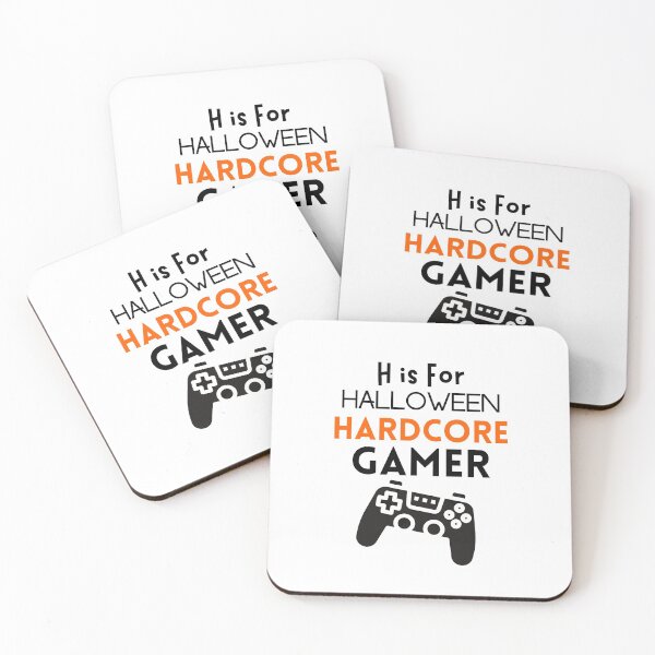 Item preview, H Is For Halloween Hardcore Gamer - funny designed and sold by CreativeMansion.