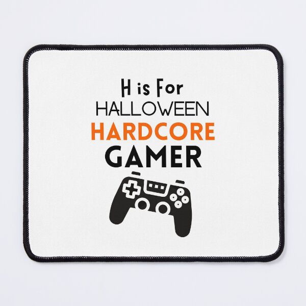 Item preview, H Is For Halloween Hardcore Gamer - funny designed and sold by CreativeMansion.
