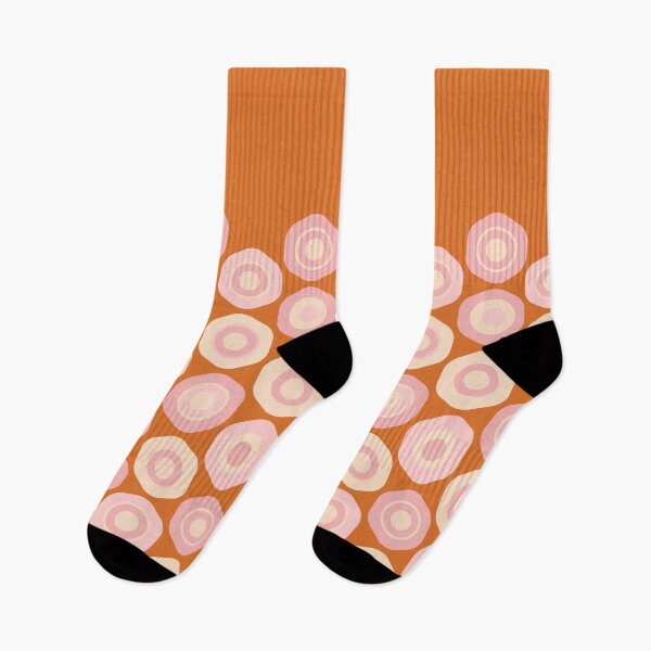 Item preview, Buttons Three Quarter - Geometric Pattern in Pink Orange Cream designed and sold by kierkegaard.