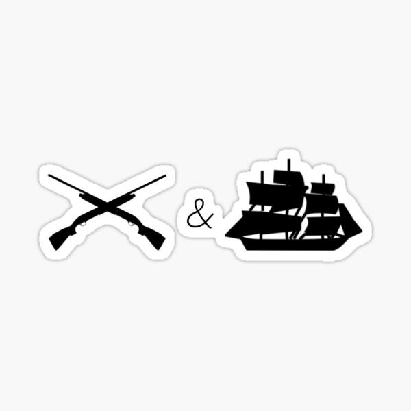 Guns and Ships Hamilton Sticker