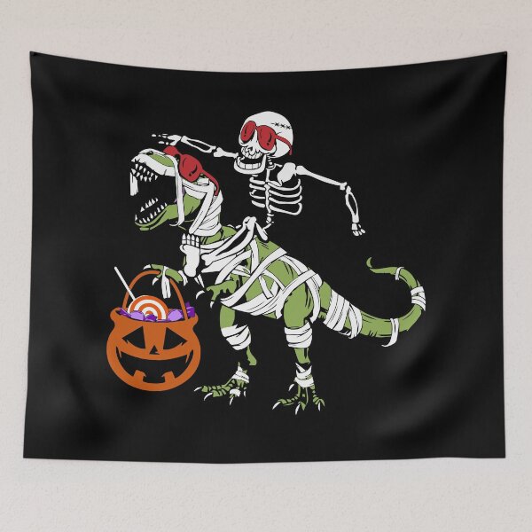 Item preview, Skeleton Riding Mummy Dinosaur shirt designed and sold by SukanyaShop.