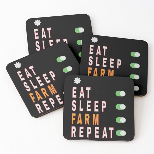 Item preview, Eat Sleep Farm Repeat designed and sold by FridPix.