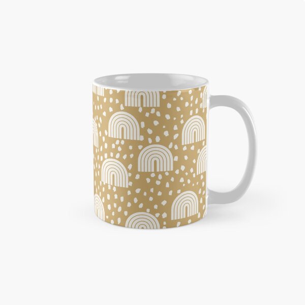 Item preview, Fun Speckled Rainbows in Golden Mustard Yellow designed and sold by Erin Kendal.