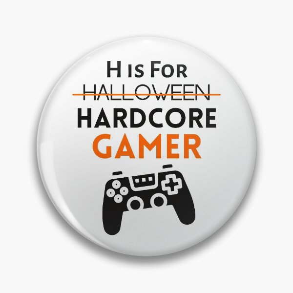 Item preview, H Is For Halloween Hardcore Gamer - funny designed and sold by CreativeMansion.