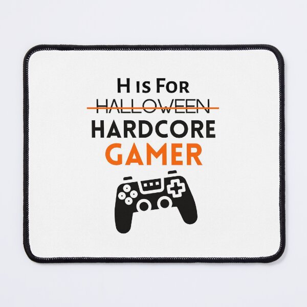 Item preview, H Is For Halloween Hardcore Gamer - funny designed and sold by CreativeMansion.