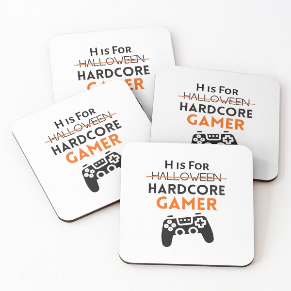 Item preview, H Is For Halloween Hardcore Gamer - funny designed and sold by CreativeMansion.
