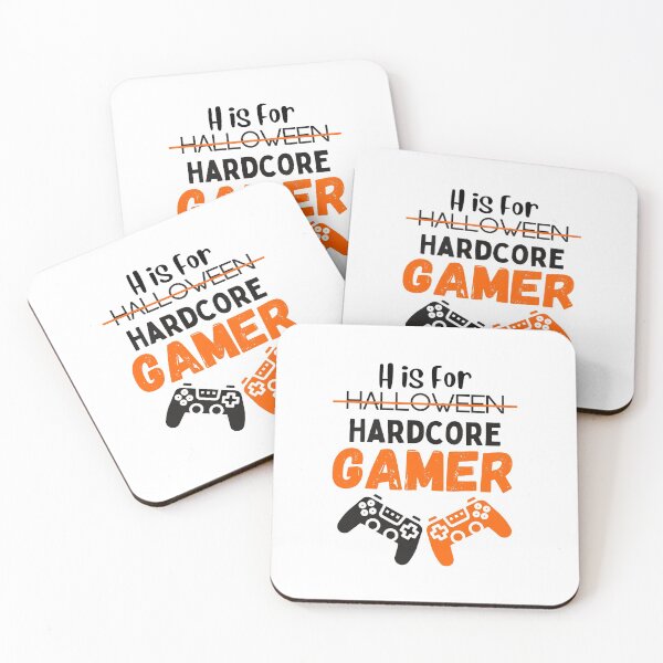 Item preview, H Is For Halloween Hardcore Gamer - funny designed and sold by CreativeMansion.