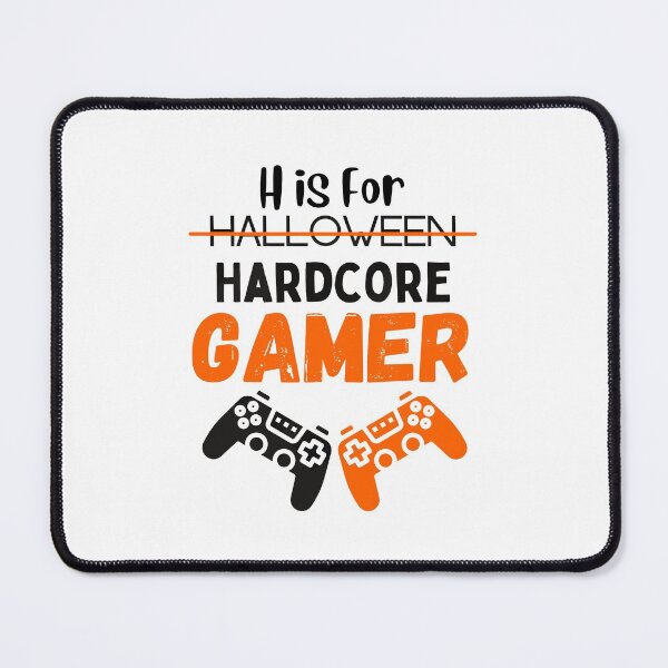 Item preview, H Is For Halloween Hardcore Gamer - funny designed and sold by CreativeMansion.