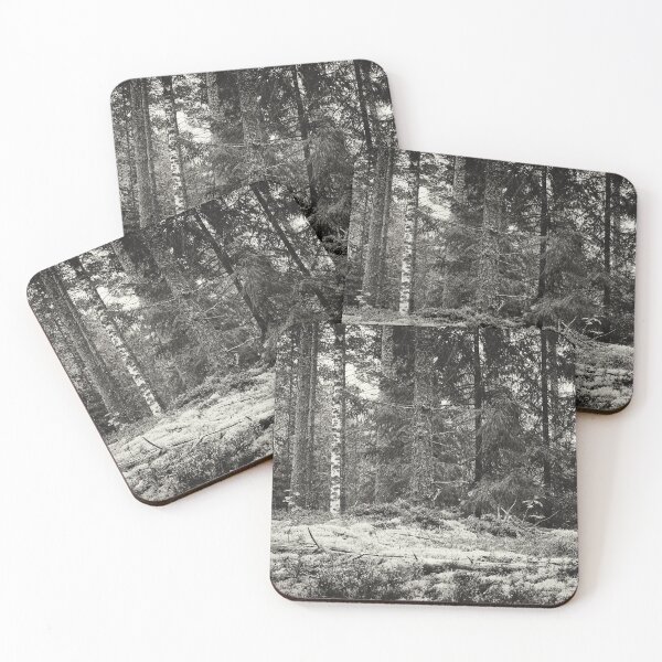 Item preview, Lichen forest at Harjuniitty bw designed and sold by Jouko Lehto Photography.