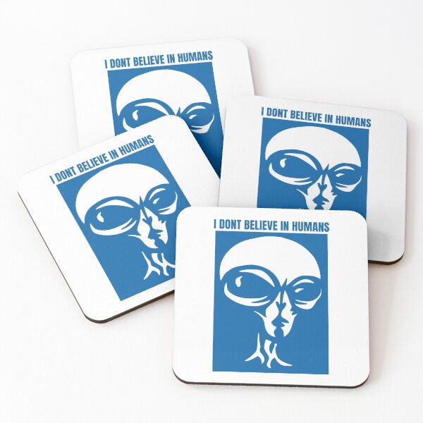 Item preview, I Dont Believe In Humans, Alien, Extraterrestrial, Blue designed and sold by anghelapparel.