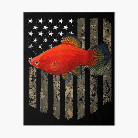 Fishing Fish American Flag 4th July Art Board Print for Sale by lilaez7