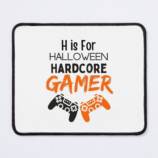 Item preview, H Is For Halloween Hardcore Gamer - funny designed and sold by CreativeMansion.
