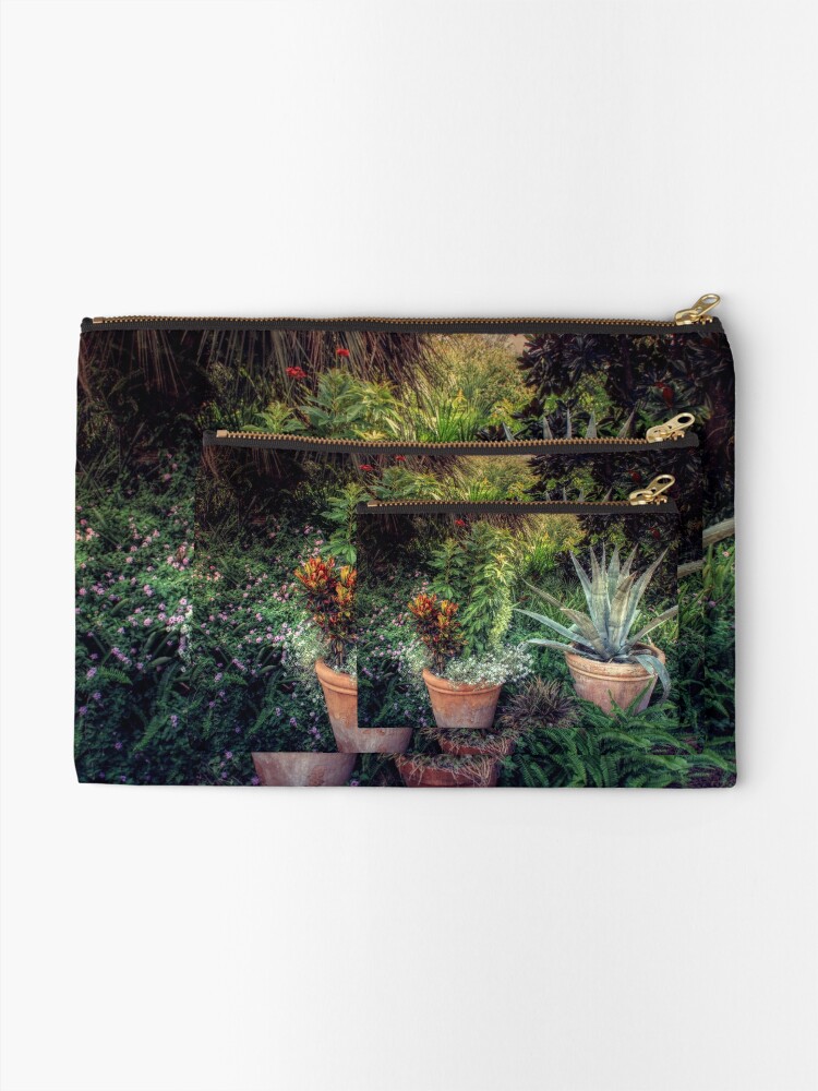 Alternate view of Terra Cotta Trio at Sunset Zipper Pouch