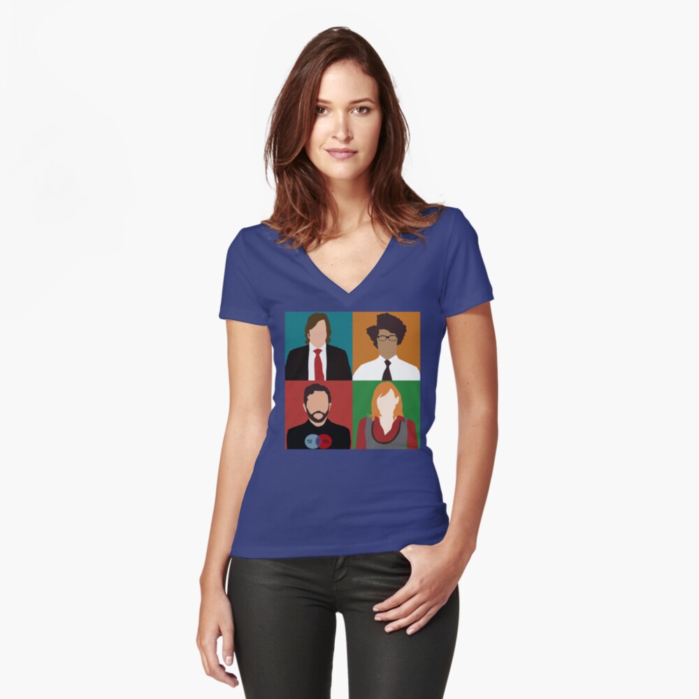 Item preview, Fitted V-Neck T-Shirt designed and sold by kurticide.