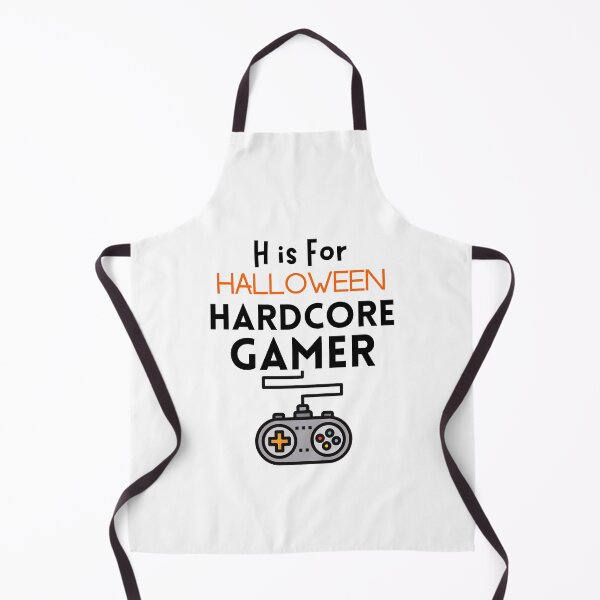 Item preview, H Is For Halloween Hardcore Gamer - funny designed and sold by CreativeMansion.