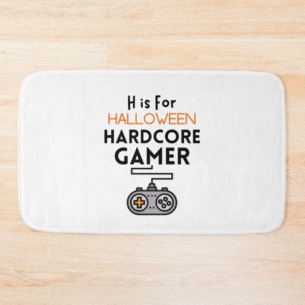 Item preview, H Is For Halloween Hardcore Gamer - funny designed and sold by CreativeMansion.