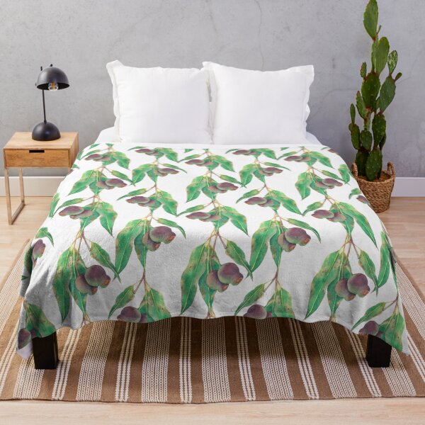 Item preview, Eucalyptus tree branch with gumnuts watercolour designed and sold by Zoya Makarova.