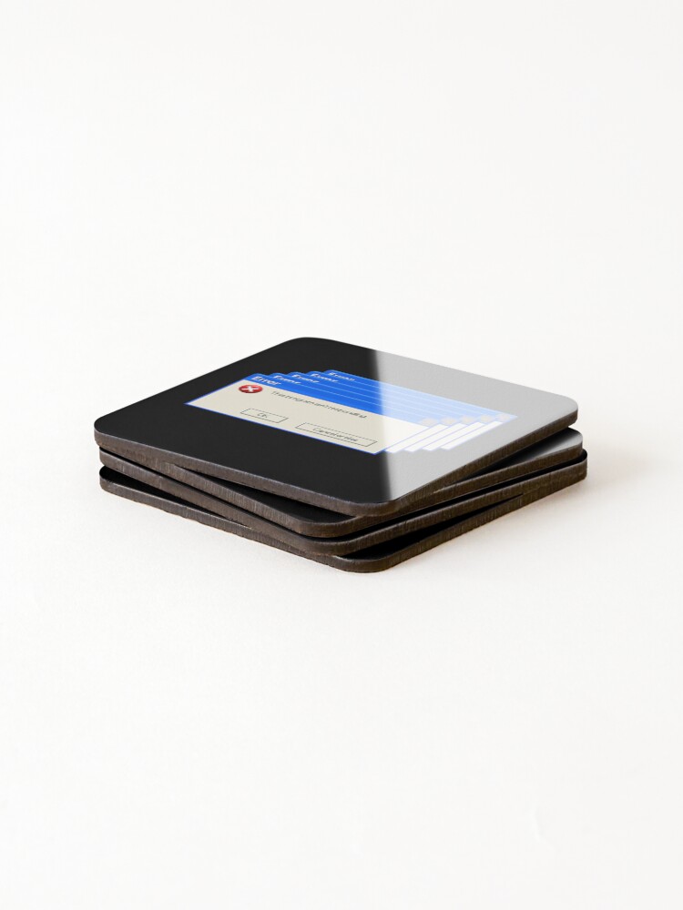 Thumbnail 4 of 5, Coasters (Set of 4), Computer Program Error designed and sold by sujojo.