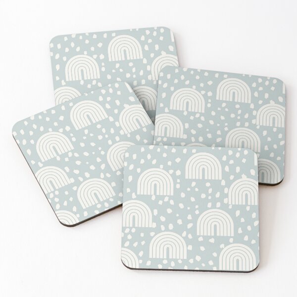 Item preview, Fun Speckled Rainbows in Sky Blue designed and sold by Erin Kendal.