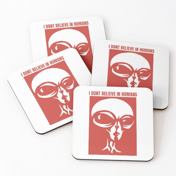 Item preview, I Dont Believe In Humans, Alien, Extraterrestrial, Red designed and sold by anghelapparel.