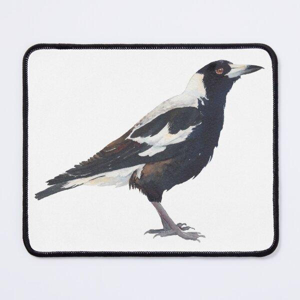 Item preview, Australian Magpie - bird watercolour painting designed and sold by Zoya Makarova.