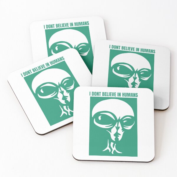 Item preview, I Dont Believe In Humans, Alien, Extraterrestrial, Green designed and sold by anghelapparel.