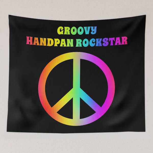 Item preview, Groovy Handpan Player Peace Halloween Party Retro Vintage designed and sold by ojdart.