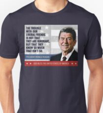 Camiseta unisex Cita del presidente Ronald Reagan