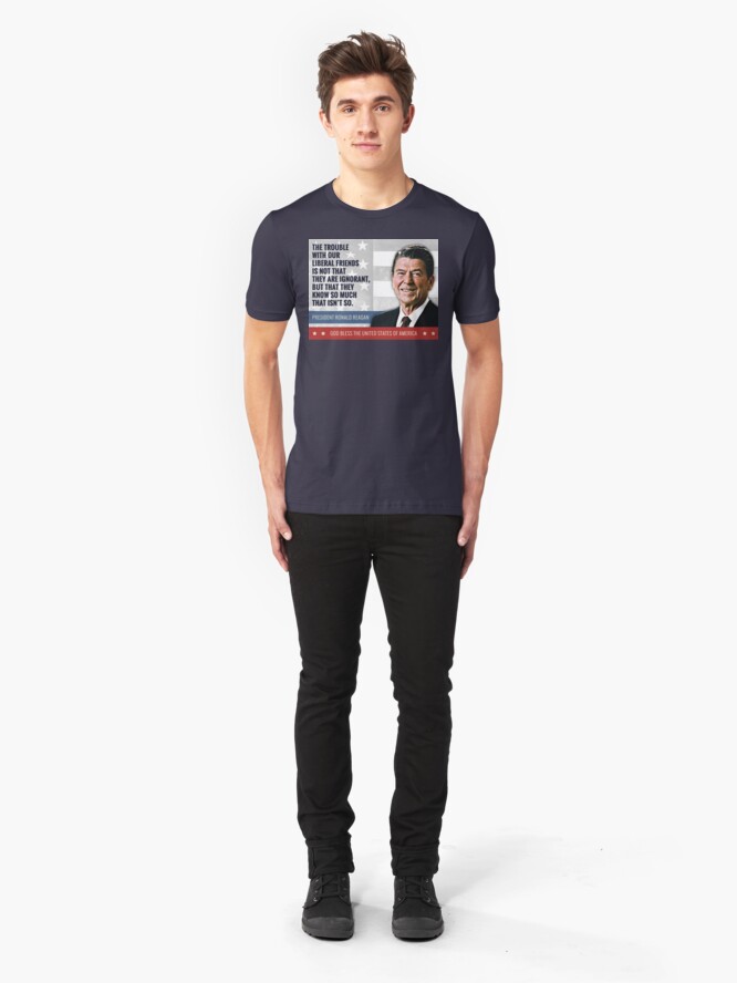 Alternate view of President Ronald Reagan Quote Slim Fit T-Shirt