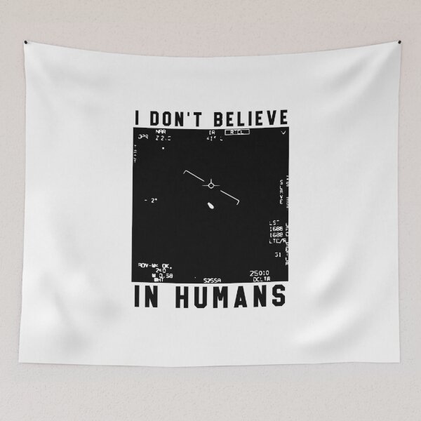 Item preview, I Dont Believe In Humans, UFO Sightings, Black designed and sold by anghelapparel.