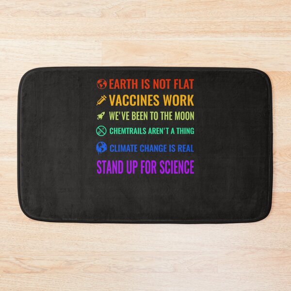 Item preview, Earth is not flat! Vaccines work! We&x27;ve been to the moon! Chemtrails aren&x27;t a thing! Clima C designed and sold by PatrickDols.