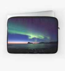 Aurora Borealis over Haja island -II Laptop Sleeve