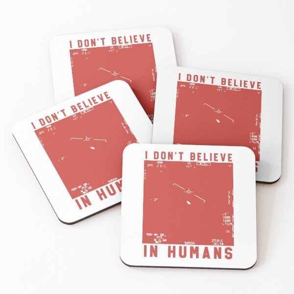 Item preview, I Dont Believe In Humans, UFO Sightings, Red designed and sold by anghelapparel.