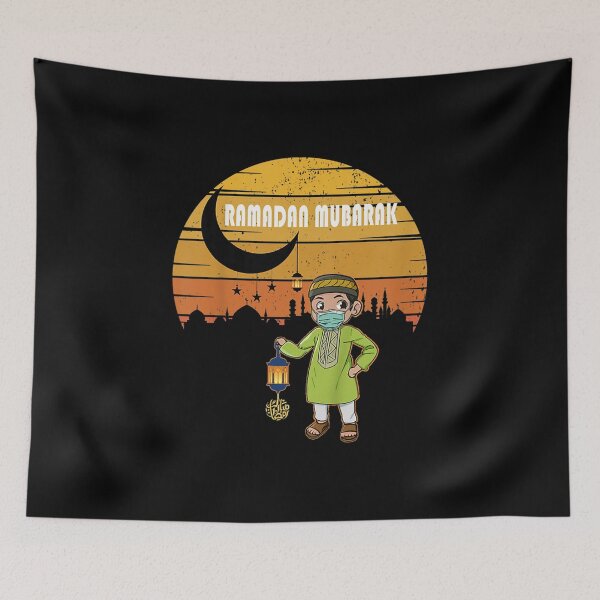 Item preview,  Kids Ramadan Mubarak Arabic Font Calligraphy With Crescent designed and sold by cysandy.