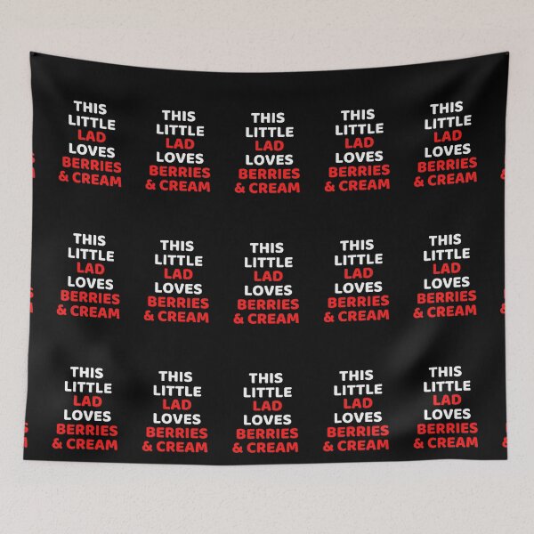 Item preview, This Little Lad Loves Berries And Cream - Funny designed and sold by ExploreTheStore.