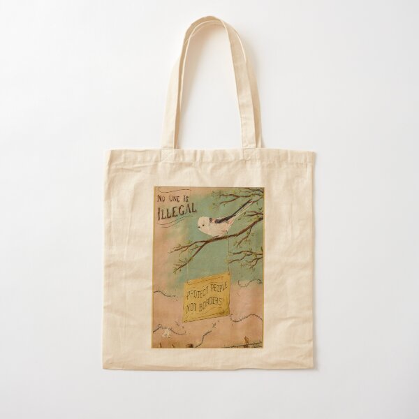 Item preview, Protect people not borders - Pro-migrand bird designed and sold by Loki Propagandart.
