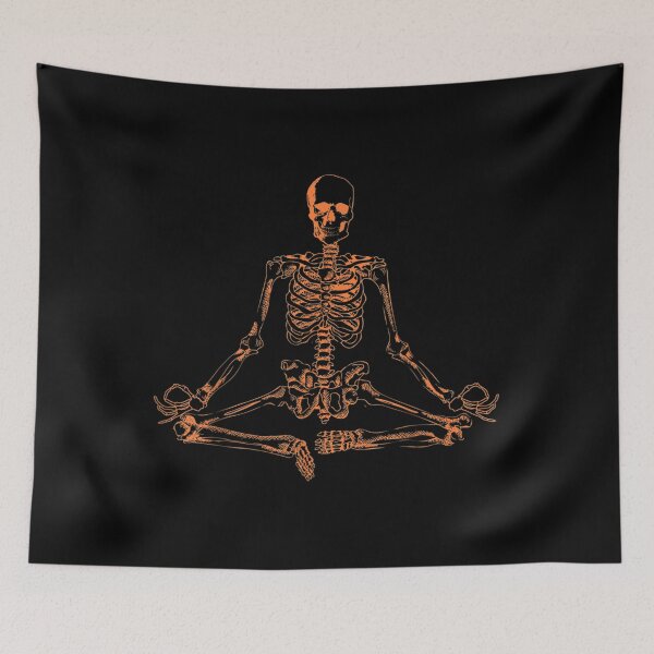Item preview,  Halloween Meditating Skeleton Freaky Yoga Gift designed and sold by cysandy.