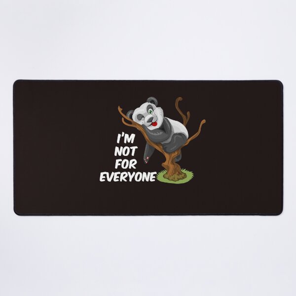 positive quote panda design Desk Mat