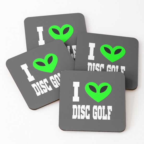 Aperçu de l'œuvre Disc Golf Lovers Retro Roswell Alien I Love Disc Golf Frolf créée et vendue par NutaBaco.